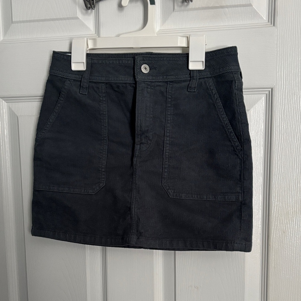 American Eagle Outfitters Dark Green Corduroy Skirt